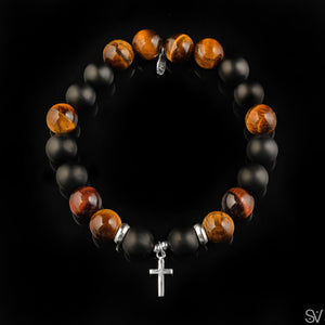 "Do you believe?" Tiger eye and Matte Onyx