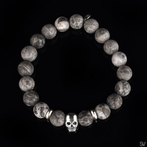 "Kong Skull Island" Grey Matte Picasso Jasper