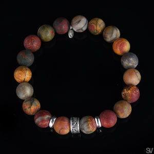 "Samsara" Matte Multicolor Picasso Jasper
