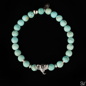"Dumbo" Matte Blue Howlite