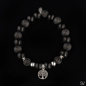 " The Tree of Life " Matte Onyx & Lava