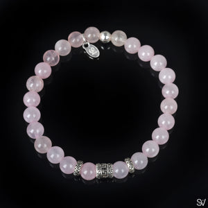 "The Dot and the Line" Rose Quartz