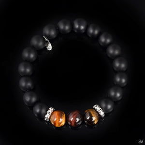 "Skull Heads" Mix Onyx Tiger Eye