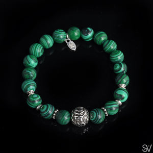"Om Mani Padme Hum" Malachite